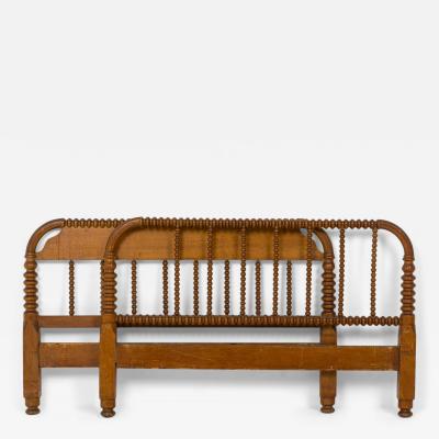 American Victorian Style Walnut Twin Bed