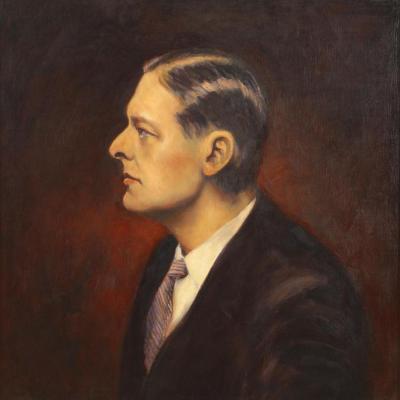 American Victorian T S Eliot Painting 1
