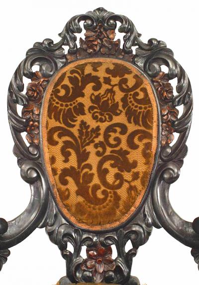American Victorian Velvet Arm Chair