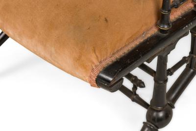 American Victorian Velvet Arm Chair