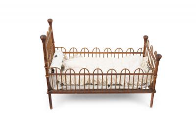 American Victorian Wicker Doll Bed