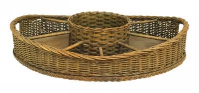 American Victorian Wicker Sectional Tray