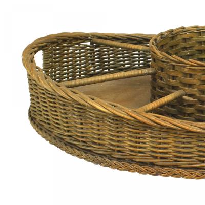 American Victorian Wicker Sectional Tray
