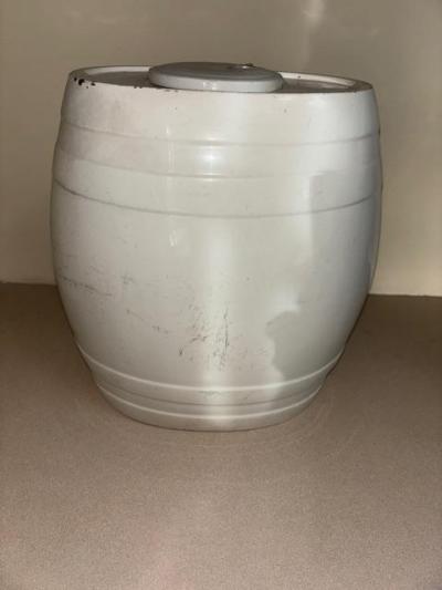 American Victorian porcelain barrel shaped jug dispenser PORT