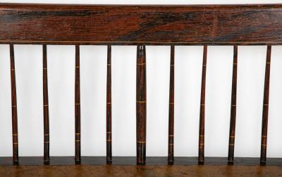 American Windsor Faux Bamboo Spindled 8 Leg Settee