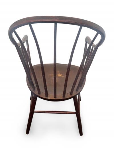 American Windsor style hoop back armchair