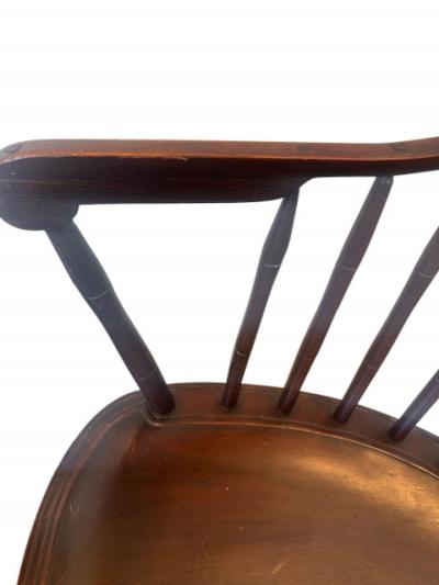 American Windsor style hoop back armchair