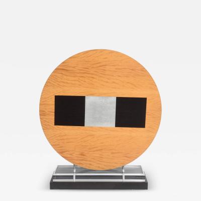 American Wood Sculpture Mounted on Stand