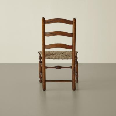 American ladder back side chair mid late 18th century