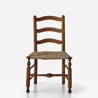 American ladder back side chair mid late 18th century
