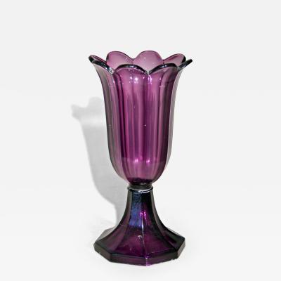 Amethyst Glass Tulip Vase