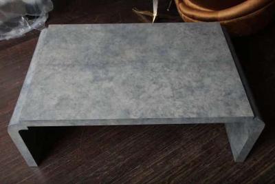 Amethyst Tinted Goat Skin Cocktail Table