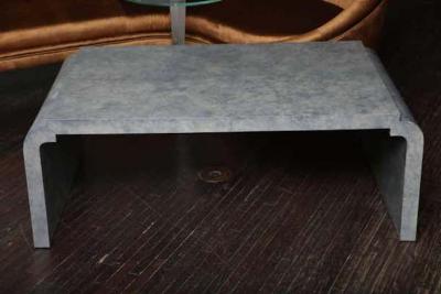 Amethyst Tinted Goat Skin Cocktail Table