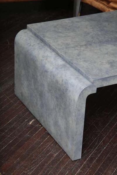 Amethyst Tinted Goat Skin Cocktail Table