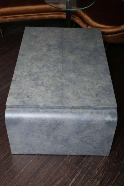 Amethyst Tinted Goat Skin Cocktail Table