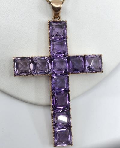 Amethyst Victorian Cross