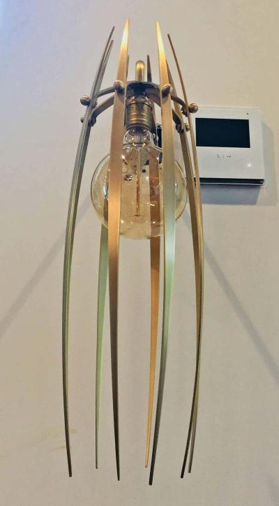 Amparo Calderon Tapia Garras Wall Sconces in Solid Brass by Amparo Calderon Tapia