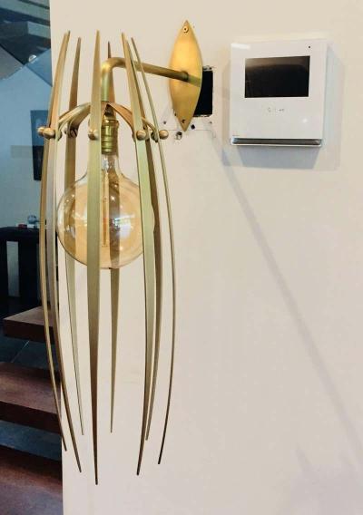 Amparo Calderon Tapia Garras Wall Sconces in Solid Brass by Amparo Calderon Tapia