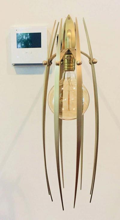 Amparo Calderon Tapia Garras Wall Sconces in Solid Brass by Amparo Calderon Tapia