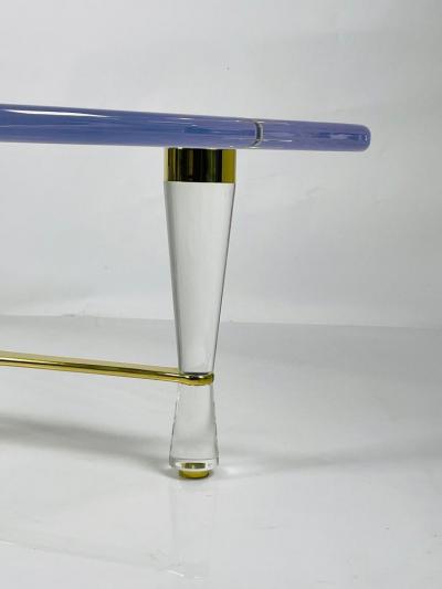 Amparo Calderon Tapia Homenaje Coffee Table in Lucite Brass by Amparo Calderon Tapia 1 100
