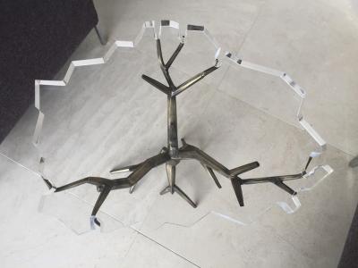 Amparo Calderon Tapia One of a Kind Bronzed Side Table by Amparo Calderon Tapia