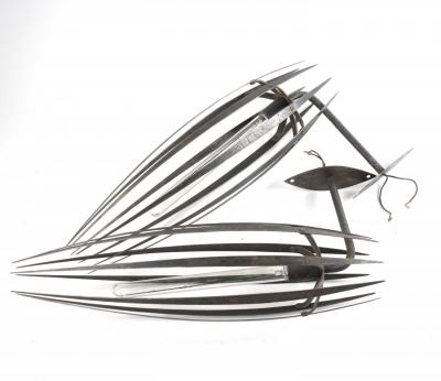 Amparo Calderon Tapia Pair of Brutalist Style Wall Sconces