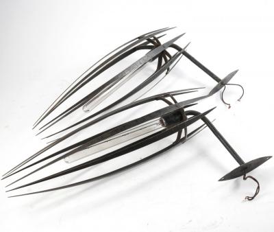 Amparo Calderon Tapia Pair of Brutalist Style Wall Sconces