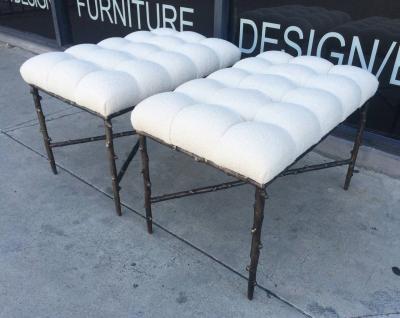Amparo Calderon Tapia Solid Bronze Benches with Tufted Seats Limited Edition of 200 Numbers 1 2