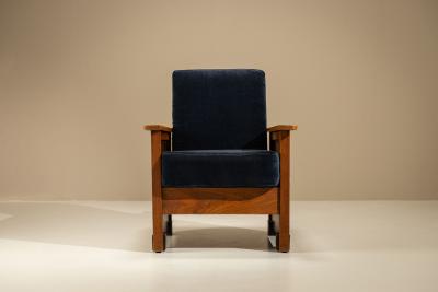 Amsterdam School Lounge Chair with Adjustable Backrest The Netherlands 1930s