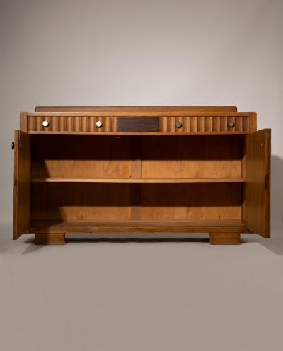 Amsterdam School Oak Sideboard with Coromandel Inlays 1920 1930