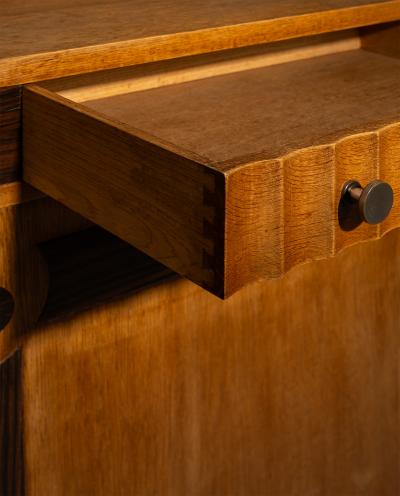 Amsterdam School Oak Sideboard with Coromandel Inlays 1920 1930