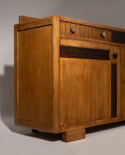 Amsterdam School Oak Sideboard with Coromandel Inlays 1920 1930