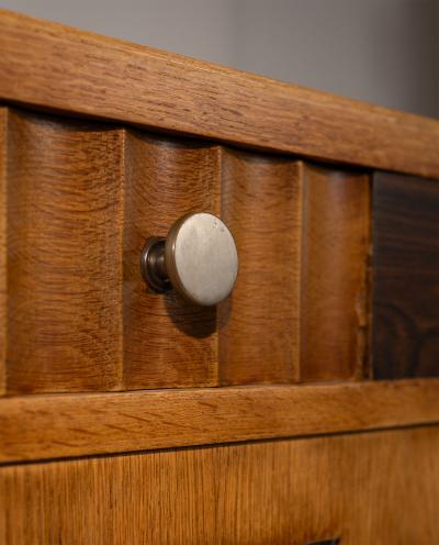 Amsterdam School Oak Sideboard with Coromandel Inlays 1920 1930