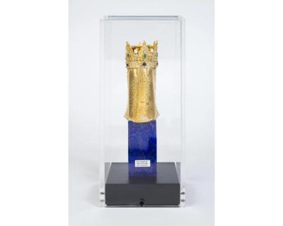An 18K Gold and Gem Set Bust of a King by George Weil London