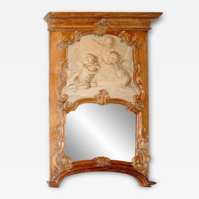 An 18th Century Dutch Louis XV Carved Oak Trumeau