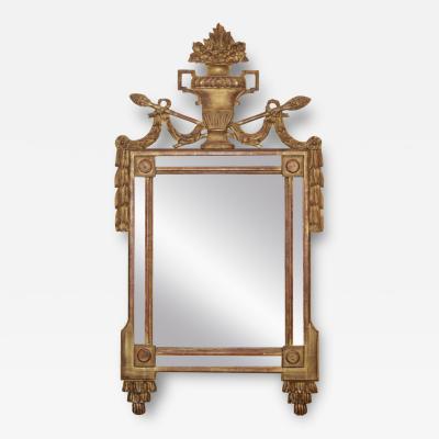 An 18th Century French Neoclassical Louis XVI Giltwood Mirror