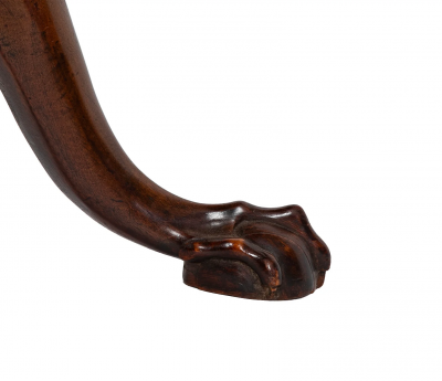 An 18th Century Mahogany Pie Crust Birdcage Tilt Turn Table