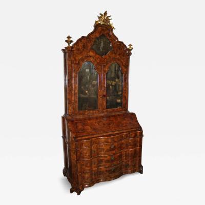 An 18th Century Venetian Burled Olivewood Secretaire