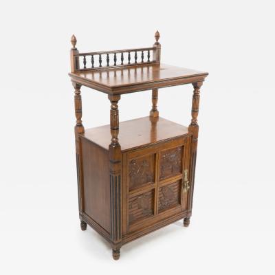 An Aesthetic Movement Oak Side Cabinet