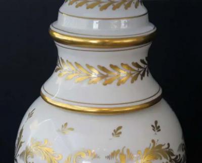 An American Blanc de Chine Porcelain Lamp labled Marbro Lamp Co Los Angeles
