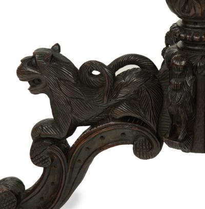 An Anglo Indian padouk tripod side table