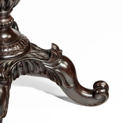 An Anglo Indian solid ebony jardiniere