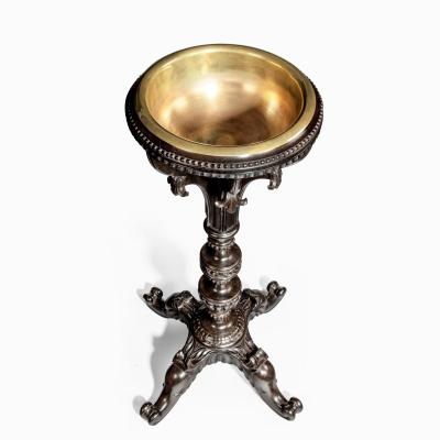 An Anglo Indian solid ebony jardiniere