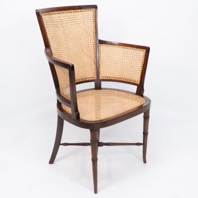 An Anglo Japanese Cane Work Armchair