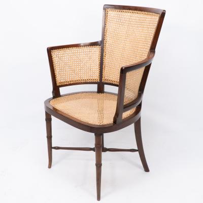 An Anglo Japanese Cane Work Armchair
