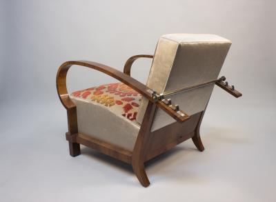An Art Deco Armchair Recliner