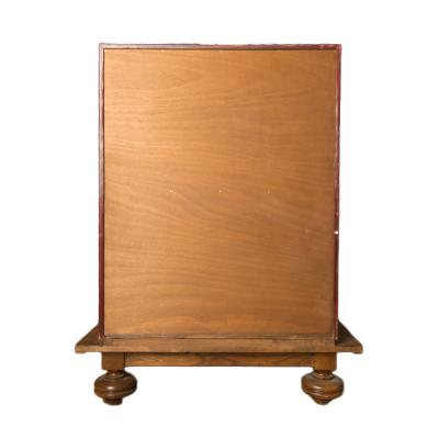 An Art Deco cabinet in deep red leather by M Claude Renard circa 1930 