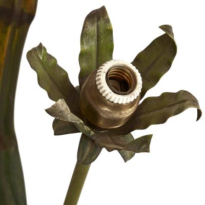 An Art Nouveau Japonisme Bronze Heron Floor Lamp