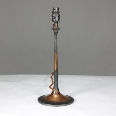 An Arts Crafts Copper Table Lamp Professionally Rewired