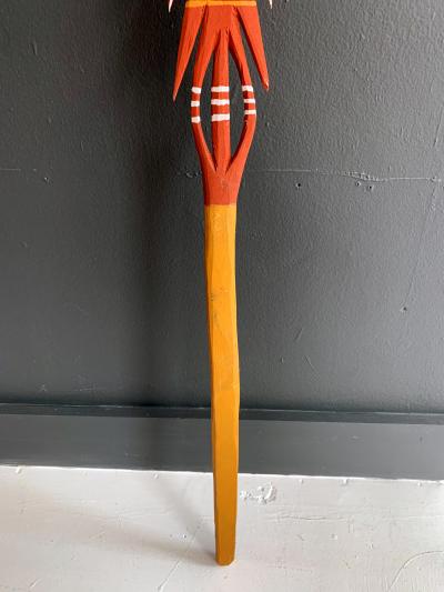 An Australian Aboriginal Carved and Painted Spear from Melville Island